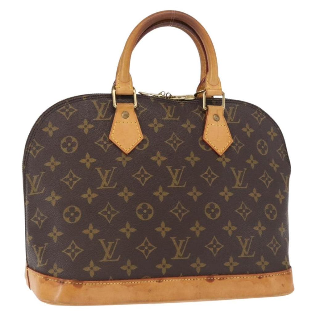 Louis Vuitton Alma Handbag Monogram Canvas Brown Canvas Handbag (Pre-Owned)