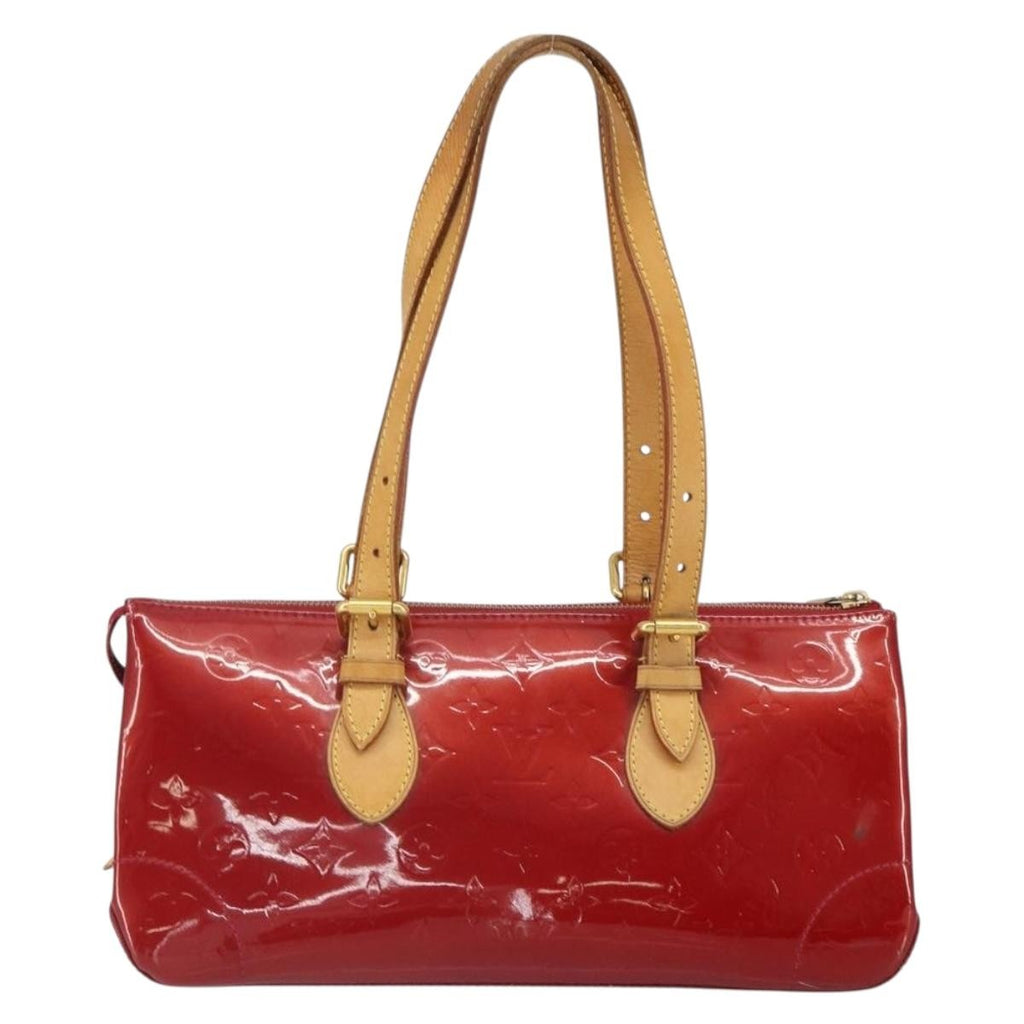 Louis Vuitton Rosewood Avenue Handbag Monogram Vernis Red Patent_Leather Handbag (Pre-Owned)