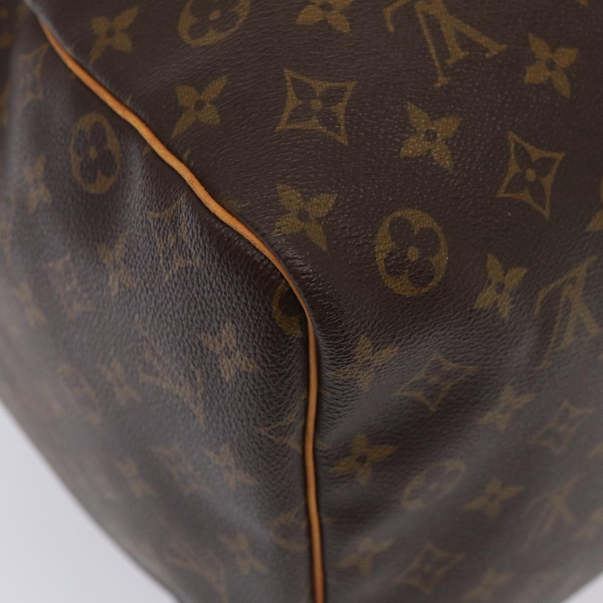 Louis Vuitton Keepall Bag Monogram Canvas Brown Canvas Travel Bag Bag (Pre-Owned)