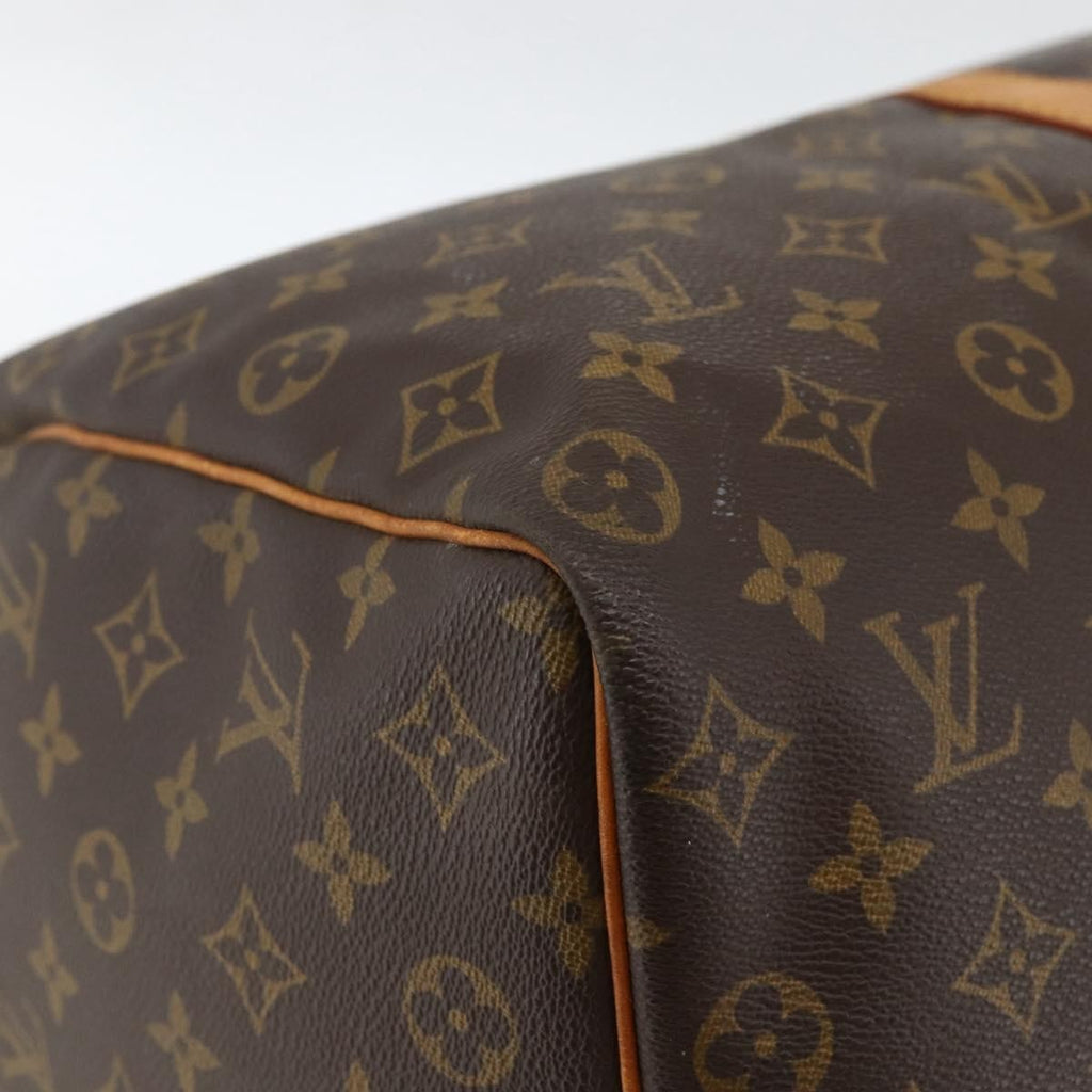 Louis Vuitton Keepall Bag Monogram Canvas Brown Canvas Travel Bag Bag (Pre-Owned)