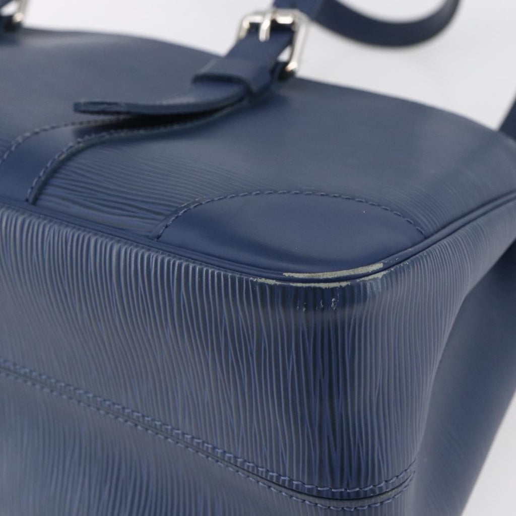 Louis Vuitton Segur Handbag Epi Leather Blue Leather Handbag (Pre-Owned)