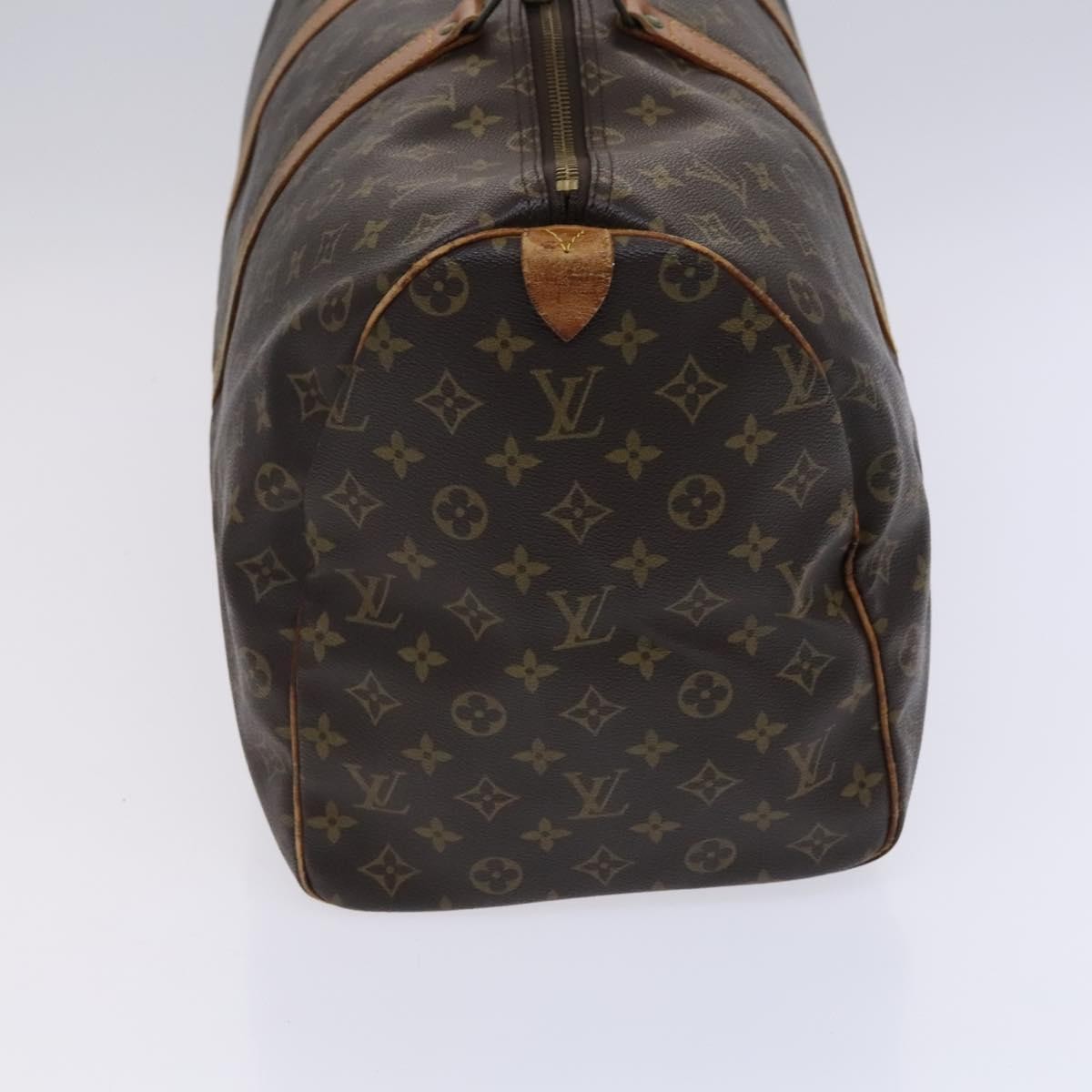 Louis Vuitton Keepall Bag Monogram Canvas Brown Canvas Travel Bag Bag (Pre-Owned)