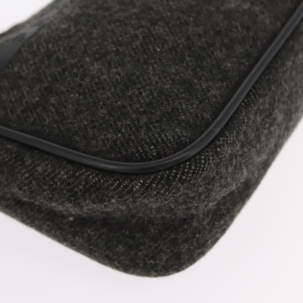 Prada Re-Edition 2000 Hobo Wool Gray Wool Handbag (Pre-Owned)