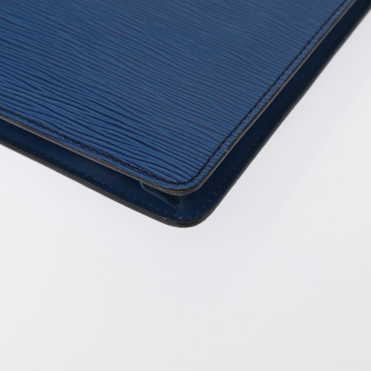 Louis Vuitton Porte-Documents Senateur Bag Epi Leather Blue Leather Clutche & Pouche Bag (Pre-Owned)
