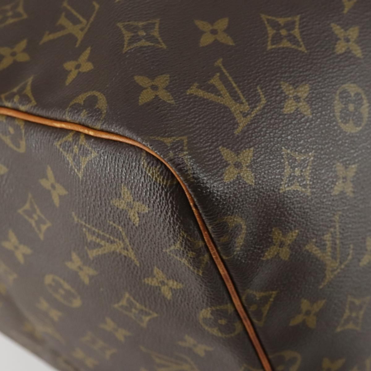 Louis Vuitton Keepall Bag Monogram Canvas Brown Canvas Travel Bag Bag (Pre-Owned)