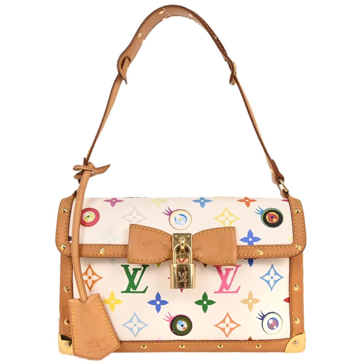 Louis Vuitton Eye Miss You Bag Monogram Multicolor White Canvas Clutche & Pouche Bag (Pre-Owned)