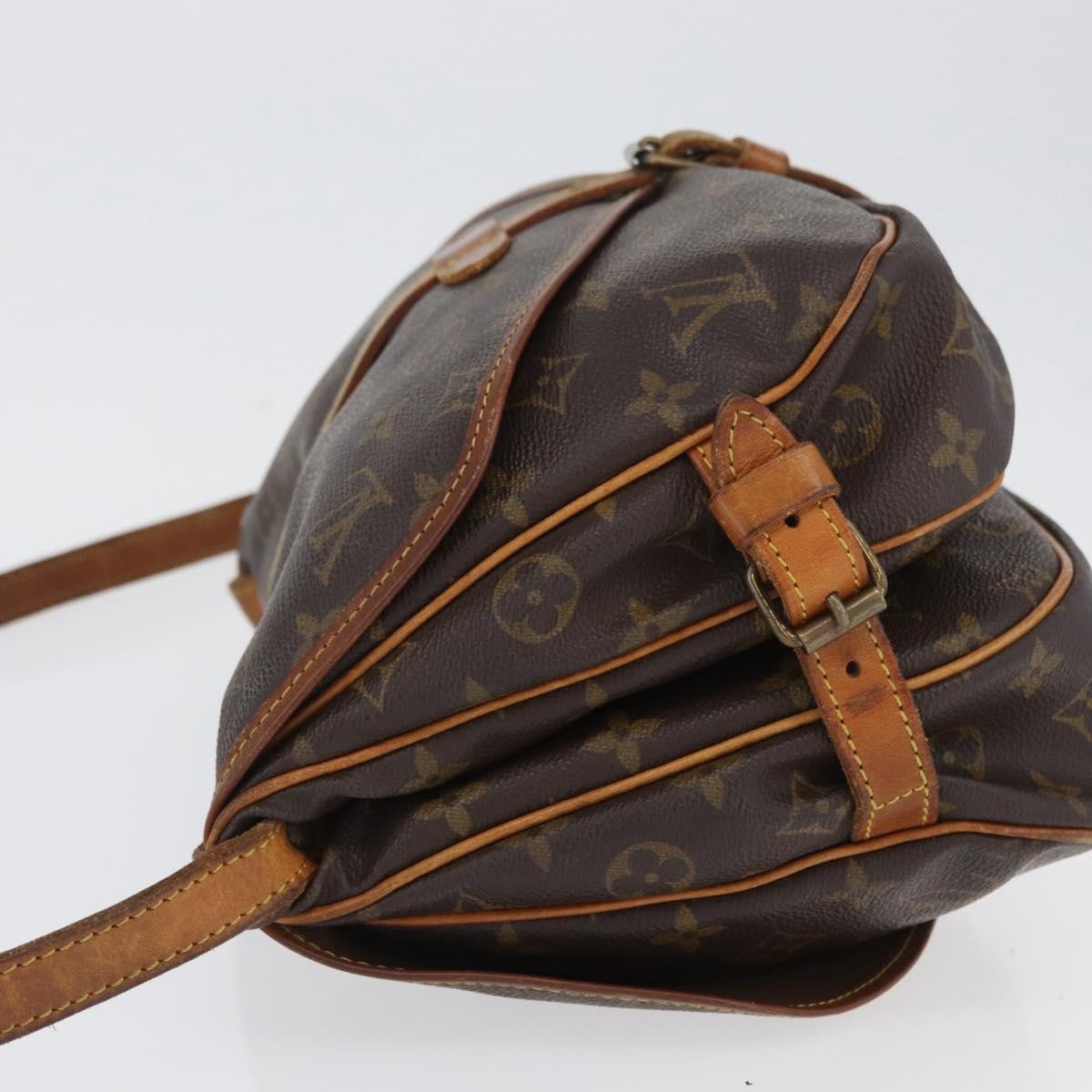 Louis Vuitton Saumur Handbag Monogram Canvas Brown Canvas Shoulder Bag Bag (Pre-Owned)