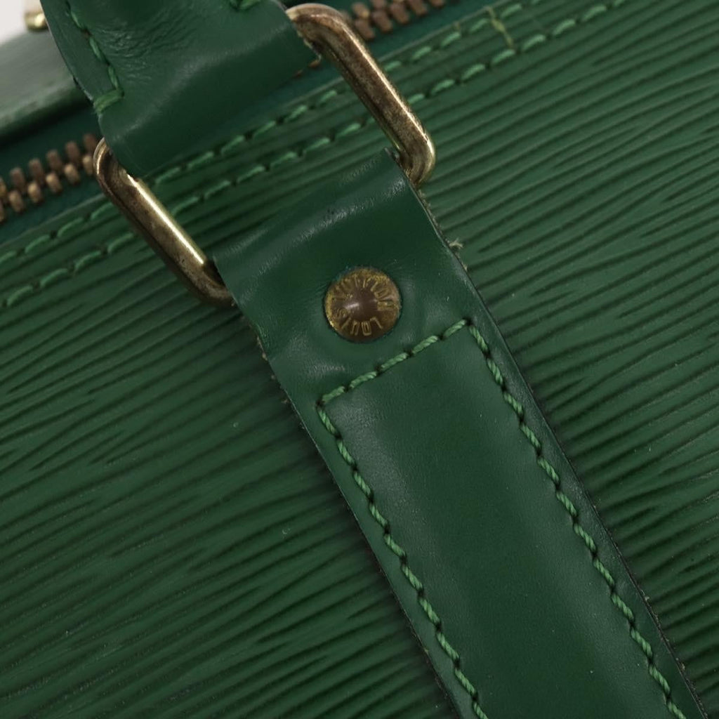 Louis Vuitton Keepall Bag Epi Leather Green Leather Travel Bag Bag (Pre-Owned)