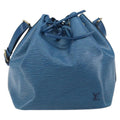Louis Vuitton Petit Noe Handbag Epi Leather Blue Leather Shoulder Bag Bag (Pre-Owned)