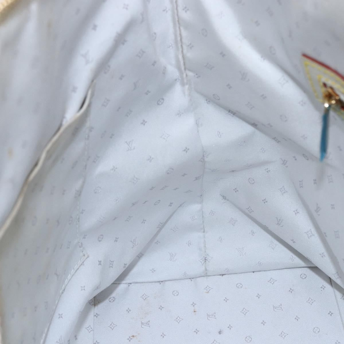Louis Vuitton Suhali Lockit Handbag Leather White Leather Tote Bag Bag (Pre-Owned)