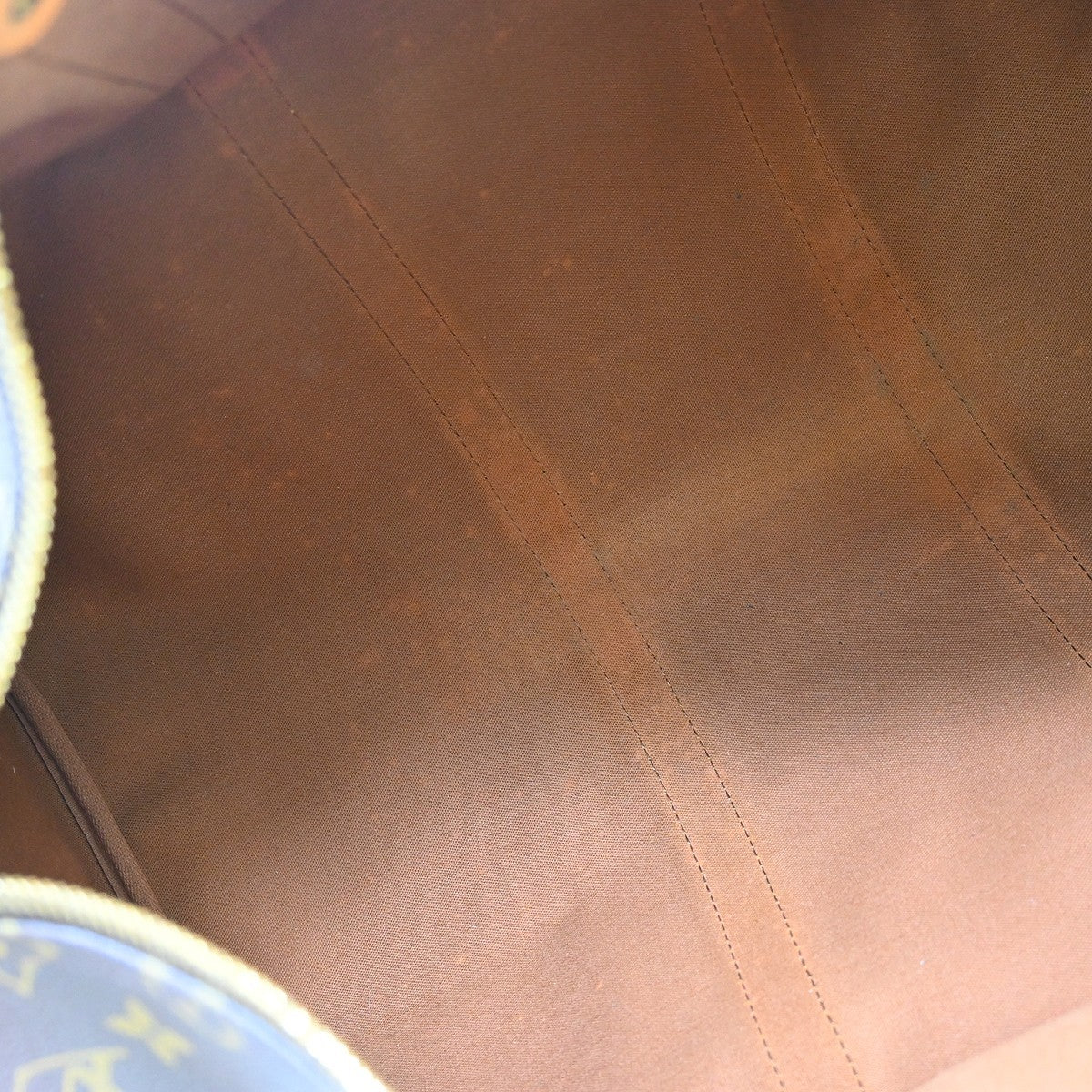 Louis Vuitton Keepall Bag Monogram Canvas Brown Canvas Travel Bag Bag (Pre-Owned)