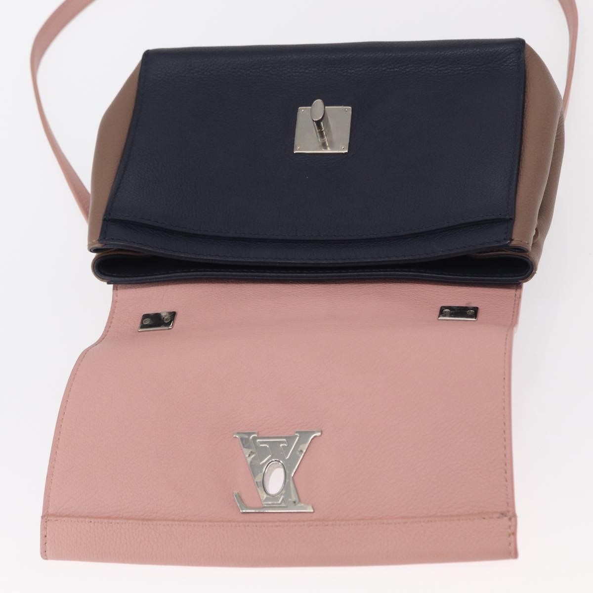 Louis Vuitton Lockme Ii Handbag Leather Pink Leather Shoulder Bag Bag (Pre-Owned)