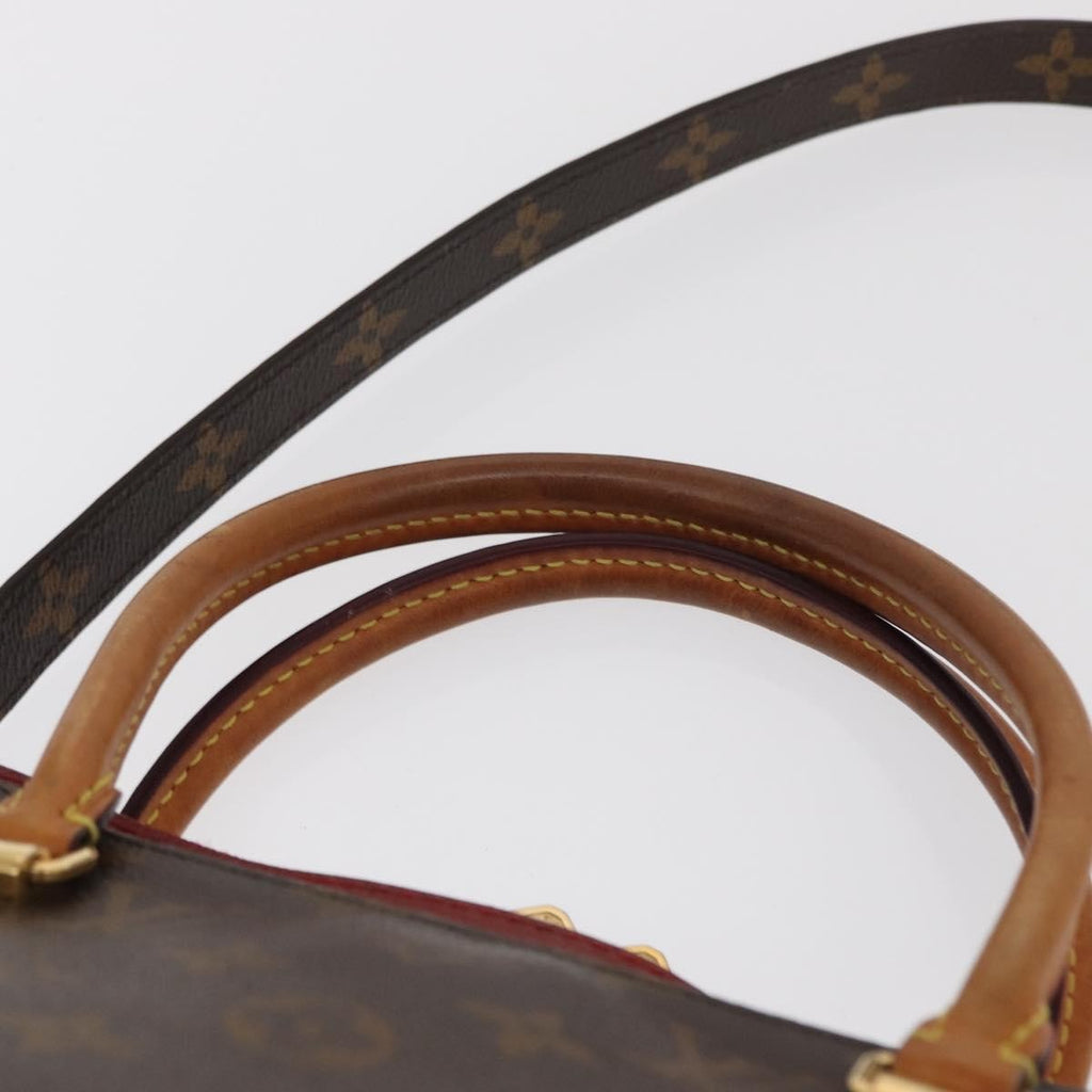 Louis Vuitton Pallas Tote Monogram Canvas With Leather Brown Canvas Tote Bag Bag (Pre-Owned)