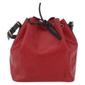 Louis Vuitton Bicolor Petit Noe Handbag Epi Leather Red Leather Shoulder Bag Bag (Pre-Owned)