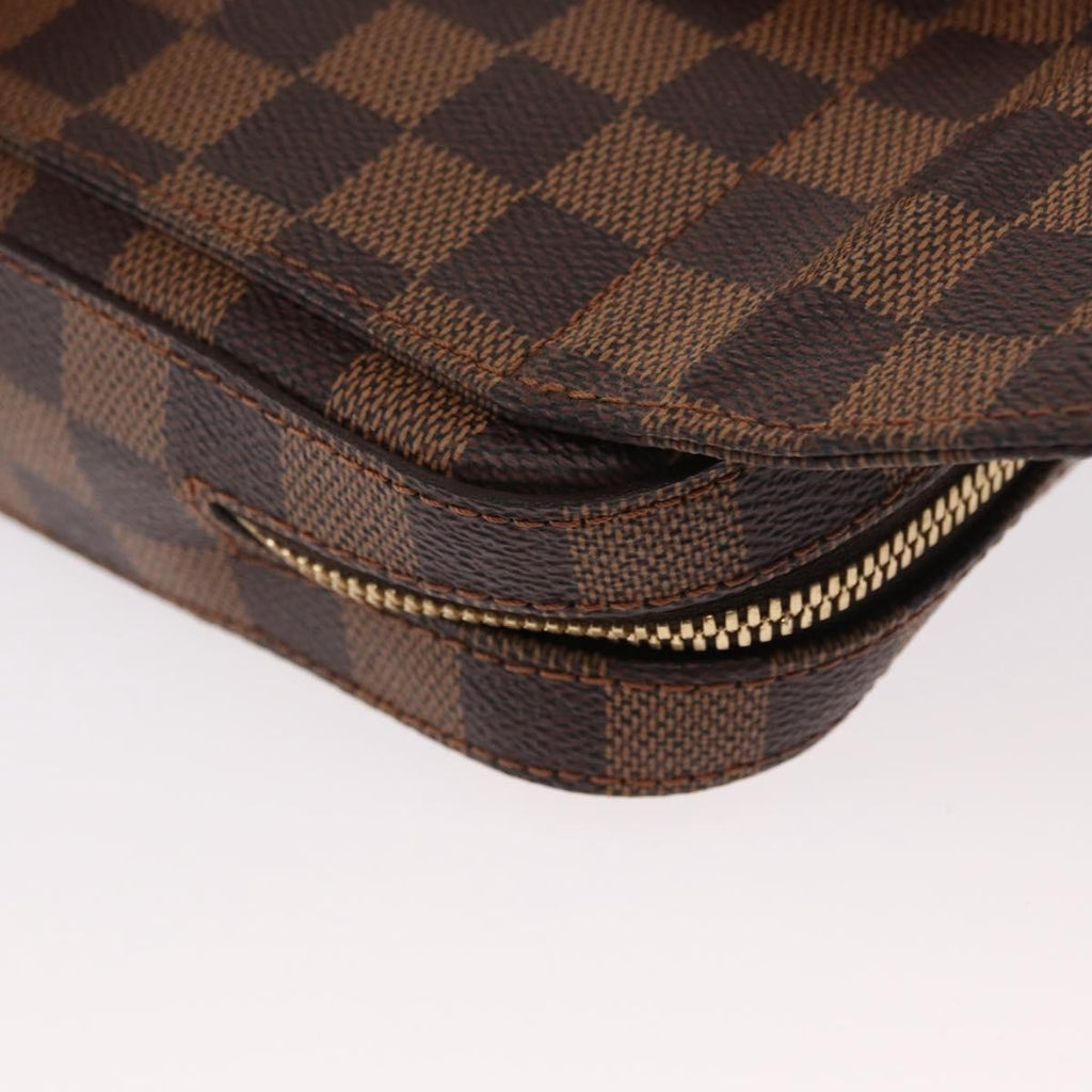 Louis Vuitton Geronimos Waist Bag Damier Brown Canvas Shoulder Bag Bag (Pre-Owned)
