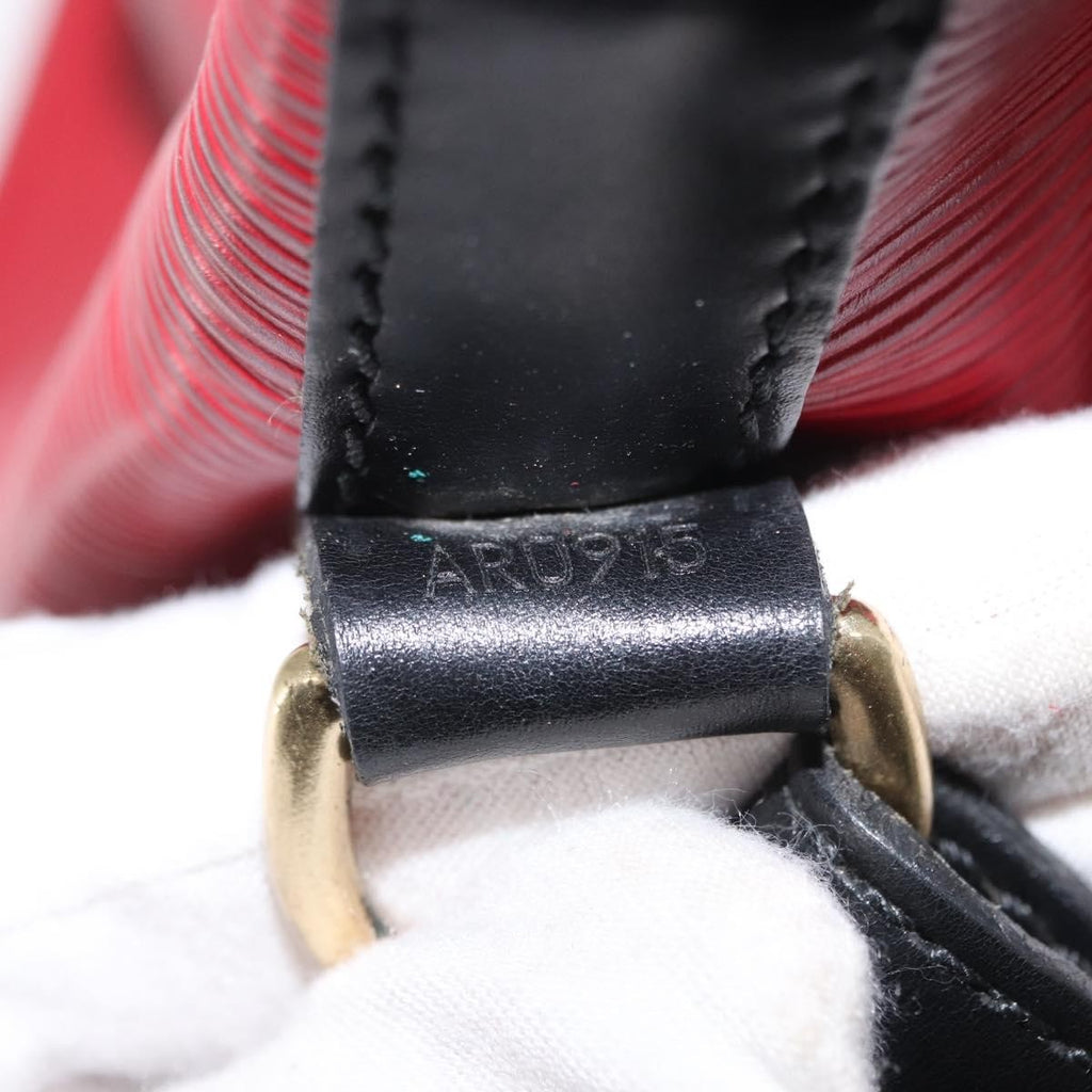 Louis Vuitton Bicolor Petit Noe Handbag Epi Leather Red Leather Shoulder Bag Bag (Pre-Owned)