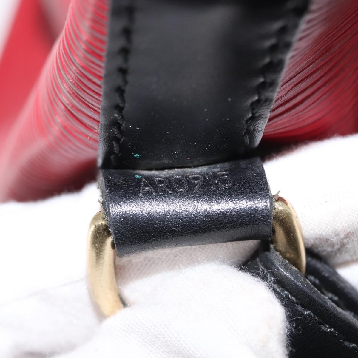 Louis Vuitton Bicolor Petit Noe Handbag Epi Leather Red Leather Shoulder Bag Bag (Pre-Owned)
