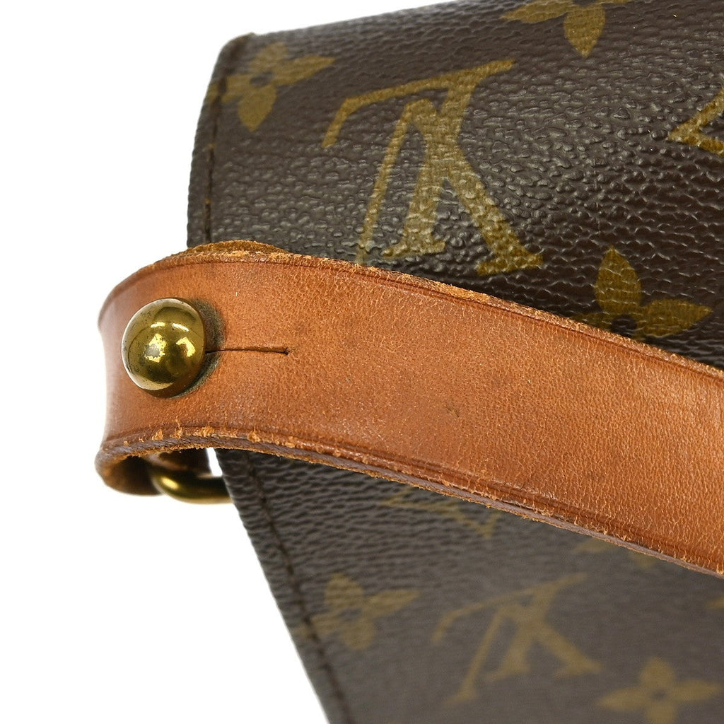 Louis Vuitton Cartouchiere Handbag Monogram Canvas Brown Canvas Shoulder Bag Bag (Pre-Owned)