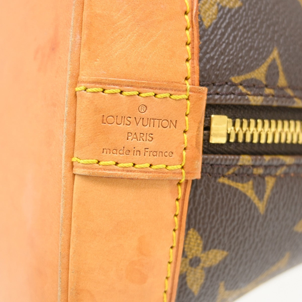 Louis Vuitton Alma Handbag Monogram Canvas Brown Canvas Handbag (Pre-Owned)
