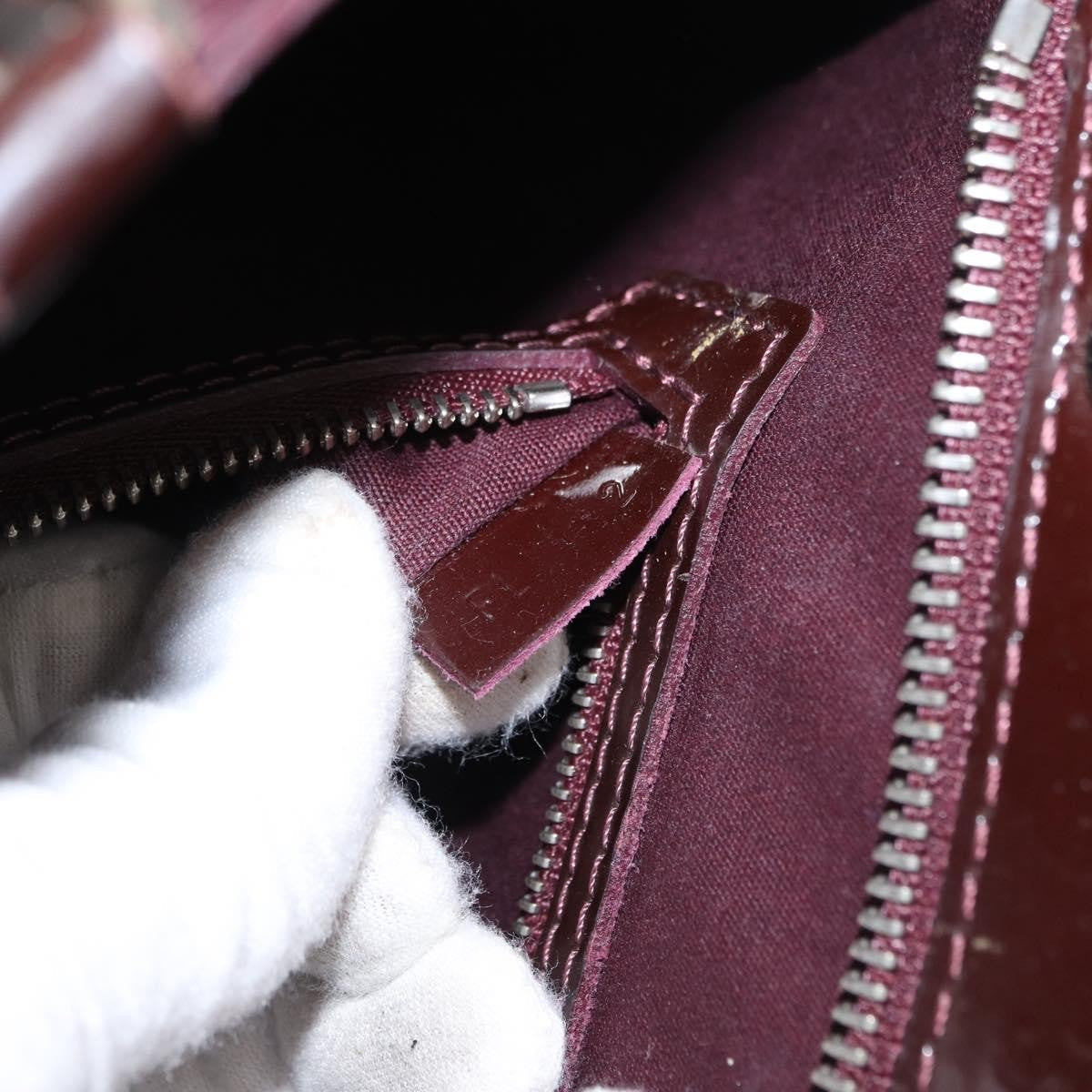 Louis Vuitton Brea Handbag Electric Epi Leather Purple Leather Handbag (Pre-Owned)