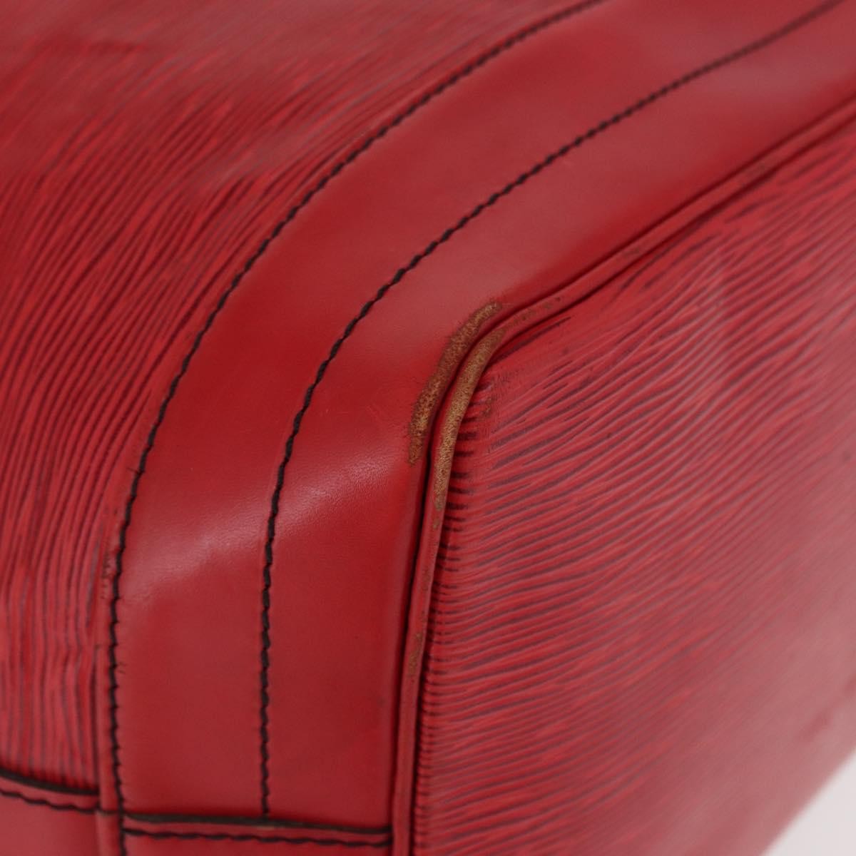 Louis Vuitton Noe Handbag Epi Leather Red Leather Shoulder Bag Bag (Pre-Owned)