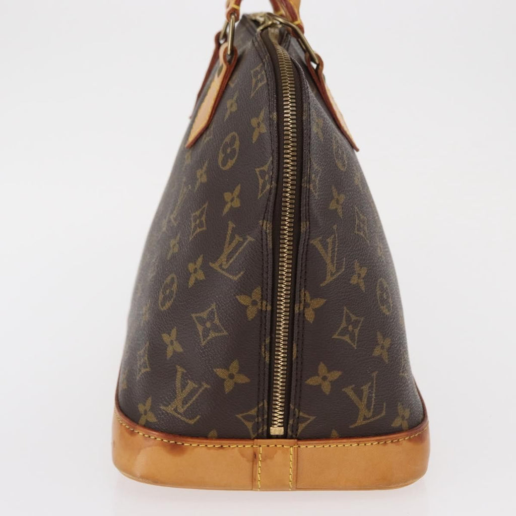 Louis Vuitton Alma Handbag Monogram Canvas Brown Canvas Handbag (Pre-Owned)