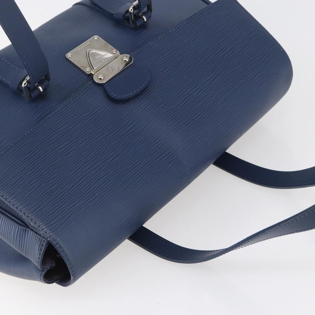 Louis Vuitton Segur Handbag Epi Leather Blue Leather Handbag (Pre-Owned)