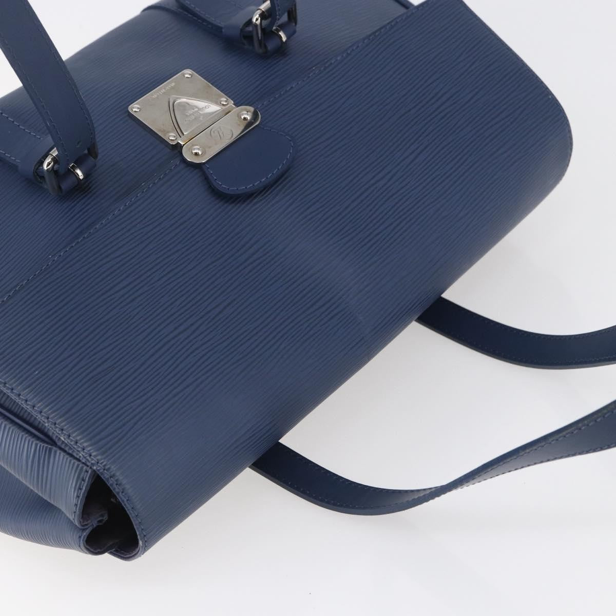 Louis Vuitton Segur Handbag Epi Leather Blue Leather Handbag (Pre-Owned)
