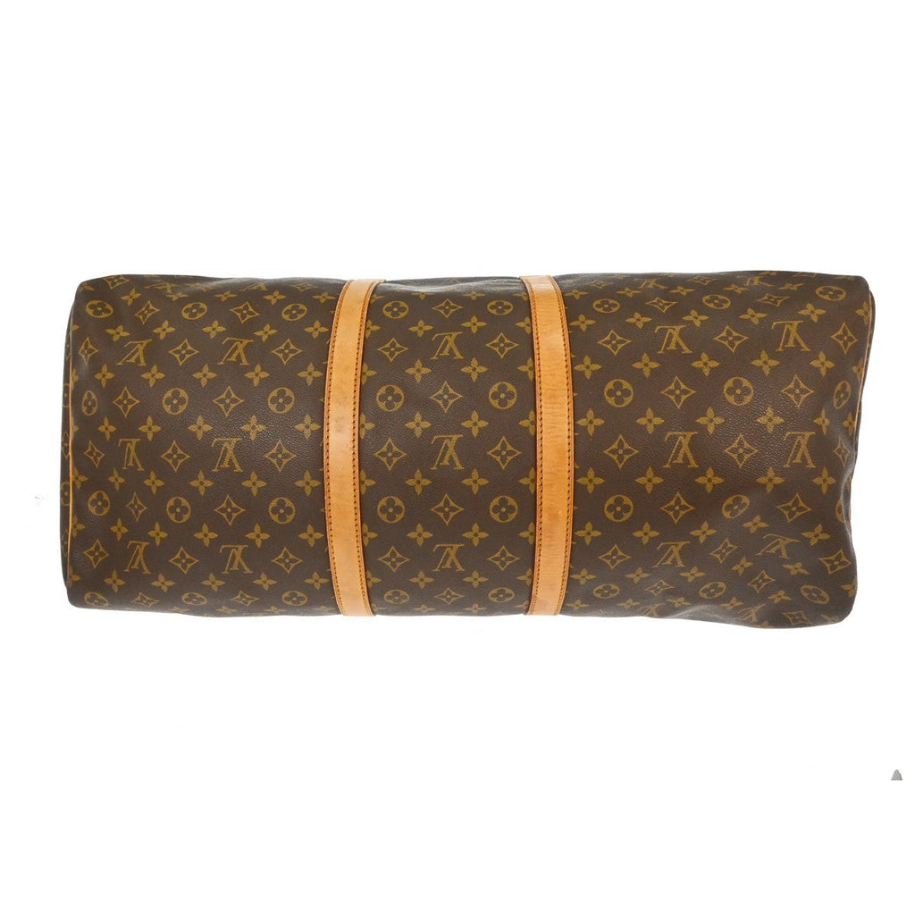 Louis Vuitton Keepall Bag Monogram Canvas Brown Canvas Travel Bag Bag (Pre-Owned)