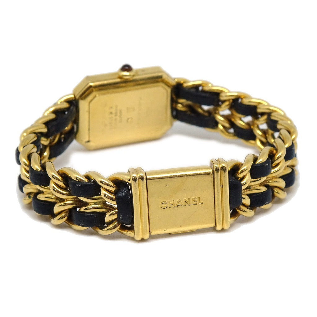 Chanel Premiere Rock Quartz Watch Plated Metal And Leather Watch (Pre-Owned)