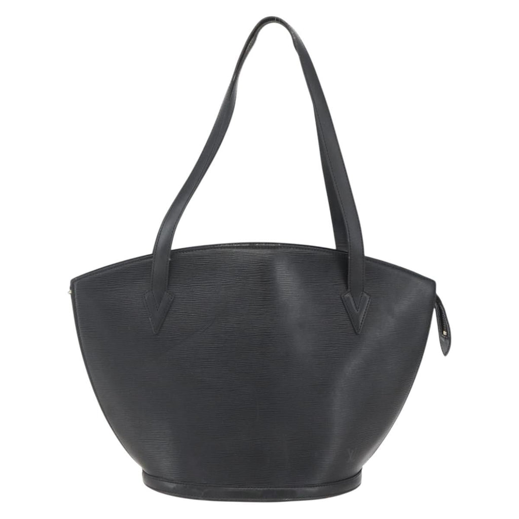 Louis Vuitton Saint Jacques Handbag Epi Leather Black Leather Handbag (Pre-Owned)
