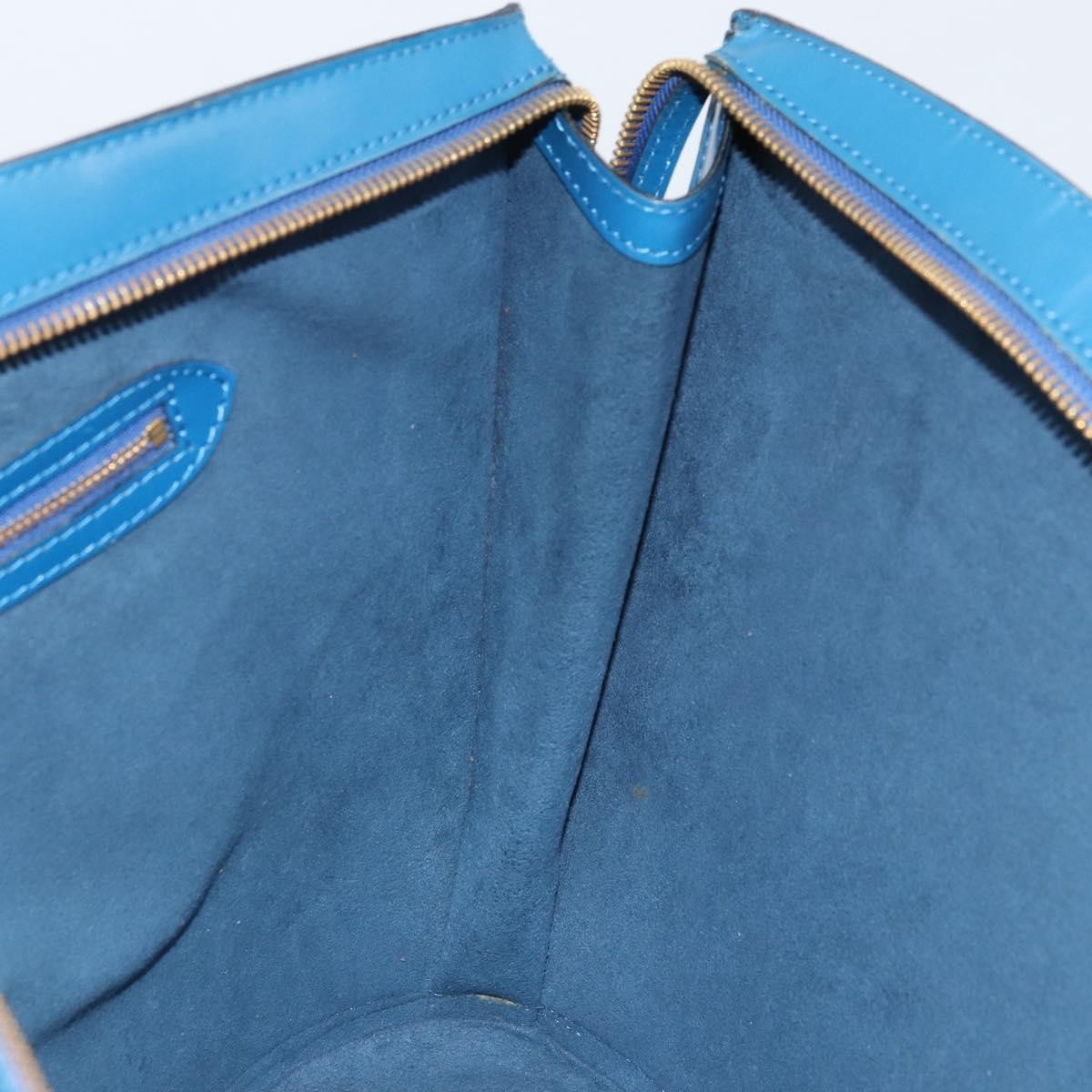 Louis Vuitton Saint Jacques Handbag Epi Leather Blue Leather Shoulder Bag Bag (Pre-Owned)