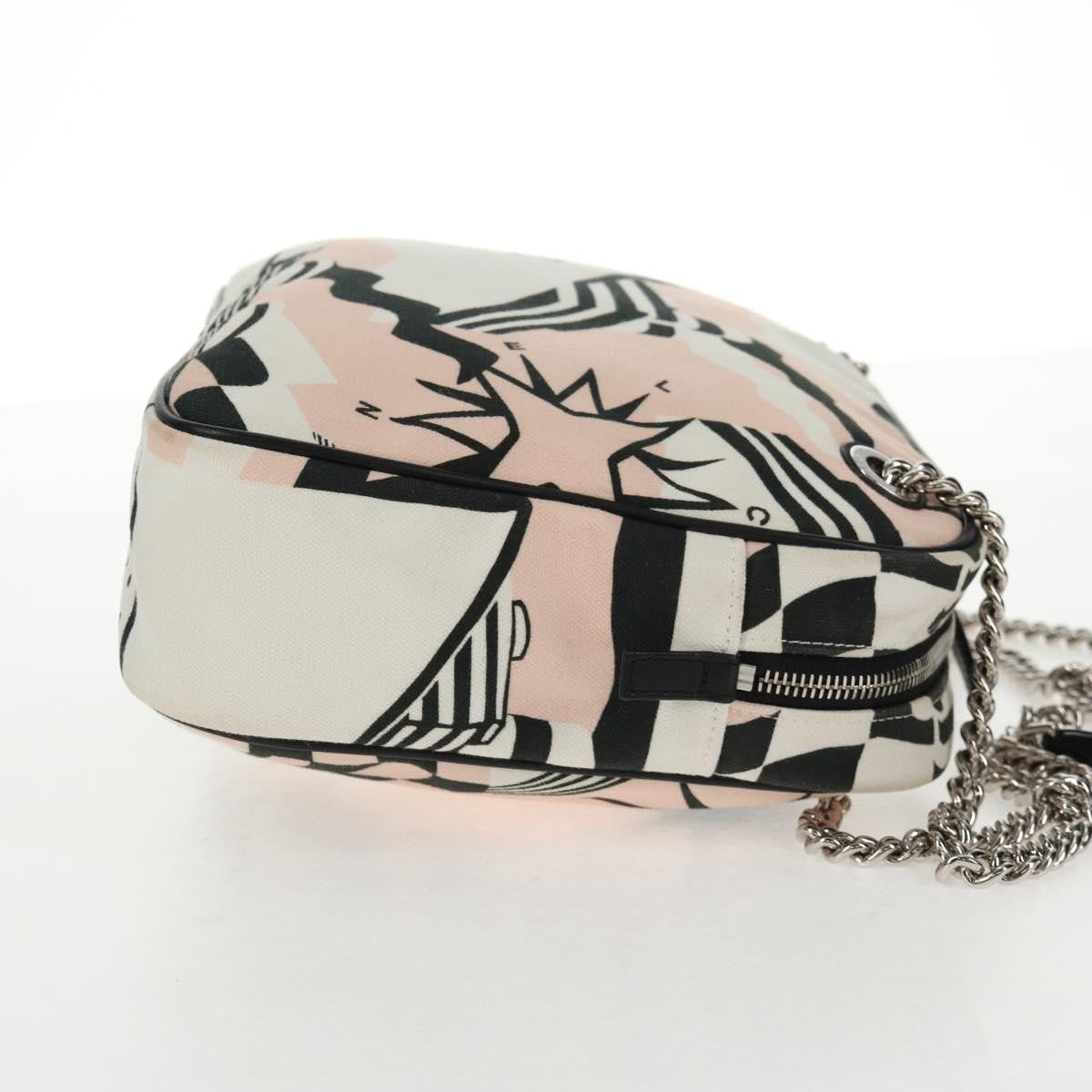Chanel La Pausa Bay Camera Case Bag Printed Canvas Pink Canvas Bag (Pre-Owned)