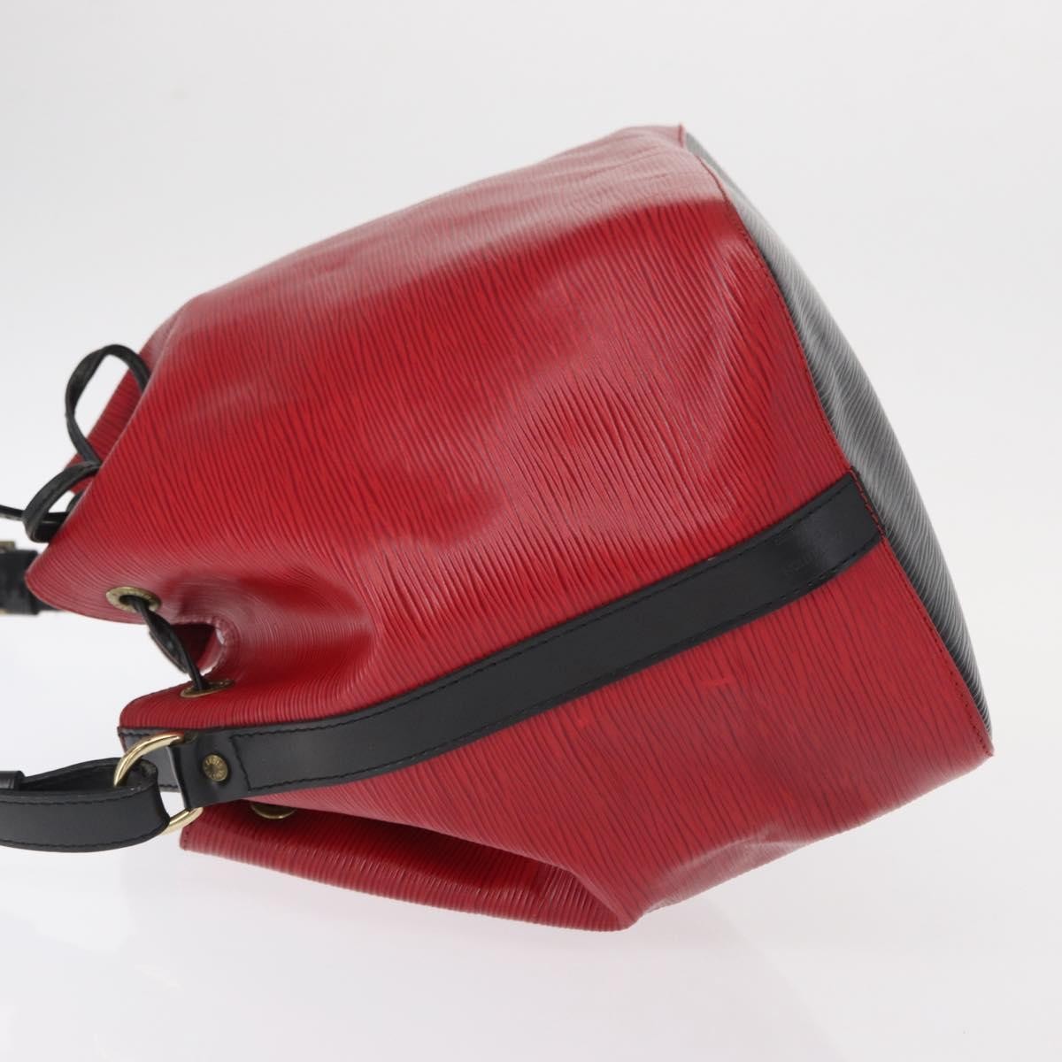 Louis Vuitton Bicolor Petit Noe Handbag Epi Leather Red Leather Shoulder Bag Bag (Pre-Owned)