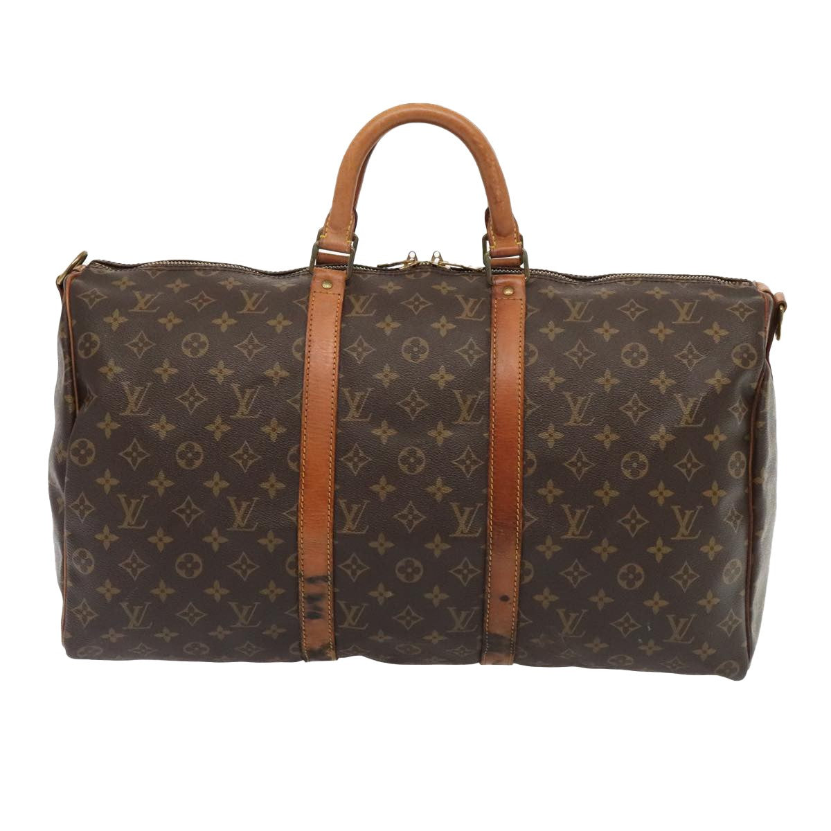 Louis Vuitton Keepall Bag Monogram Canvas Brown Canvas Travel Bag Bag (Pre-Owned)