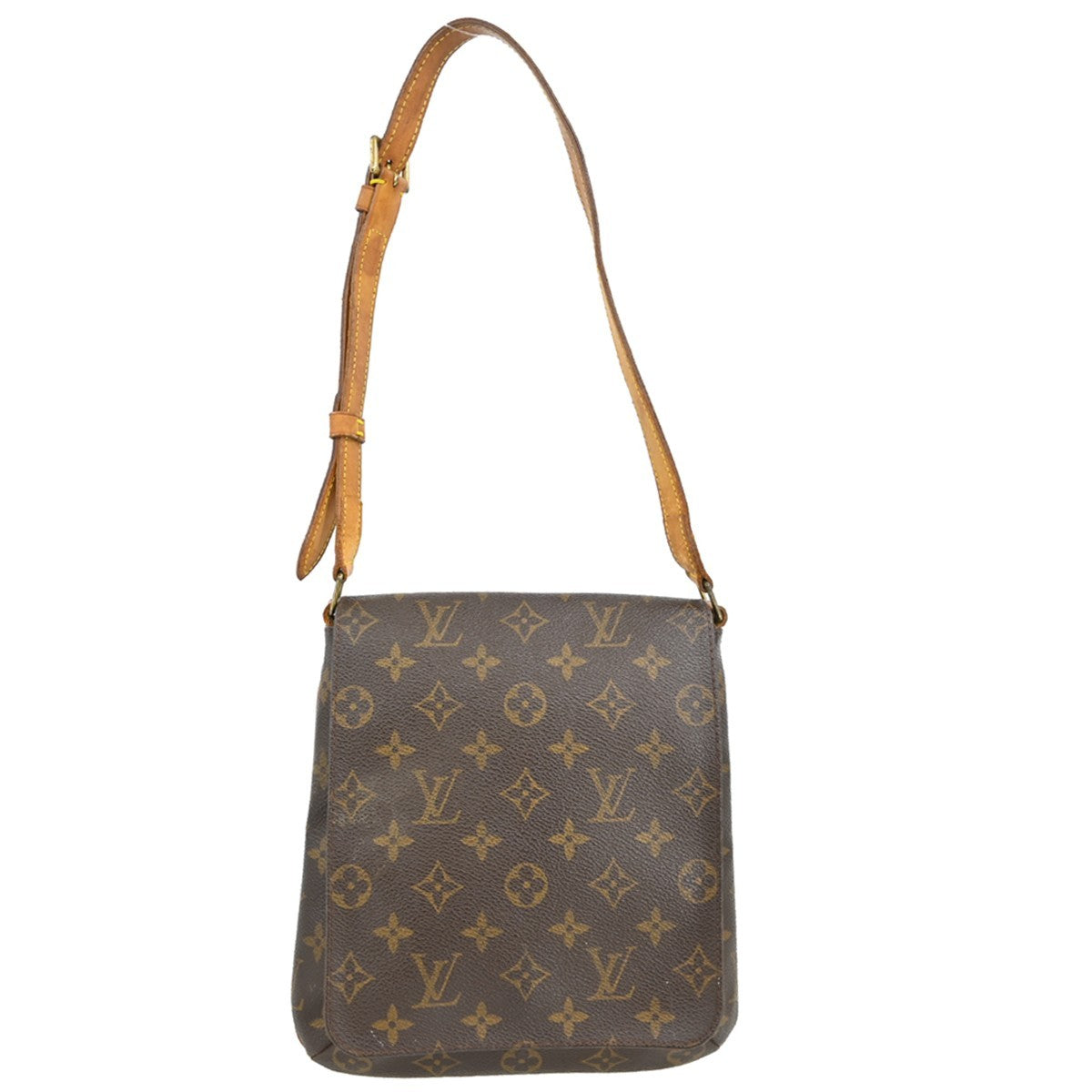 Louis Vuitton Musette Salsa Handbag Monogram Canvas Brown Canvas Shoulder Bag Bag (Pre-Owned)