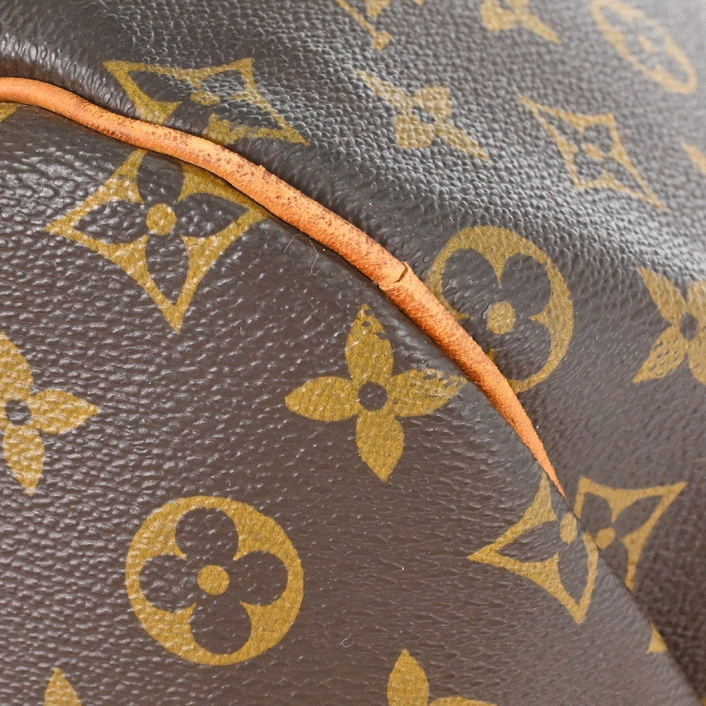 Louis Vuitton Keepall Bag Monogram Canvas Brown Canvas Travel Bag Bag (Pre-Owned)