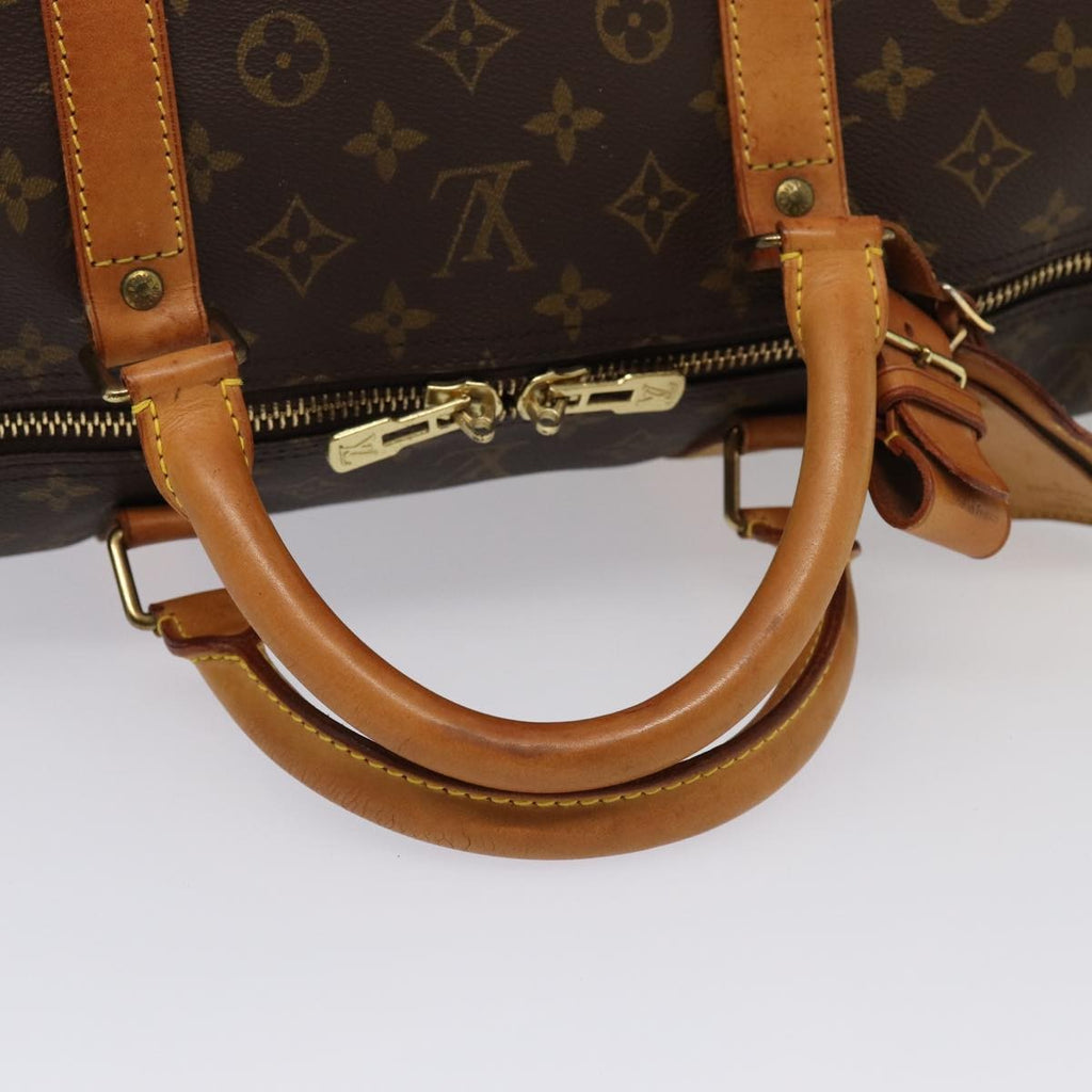 Louis Vuitton Keepall Bag Monogram Canvas Brown Canvas Travel Bag Bag (Pre-Owned)