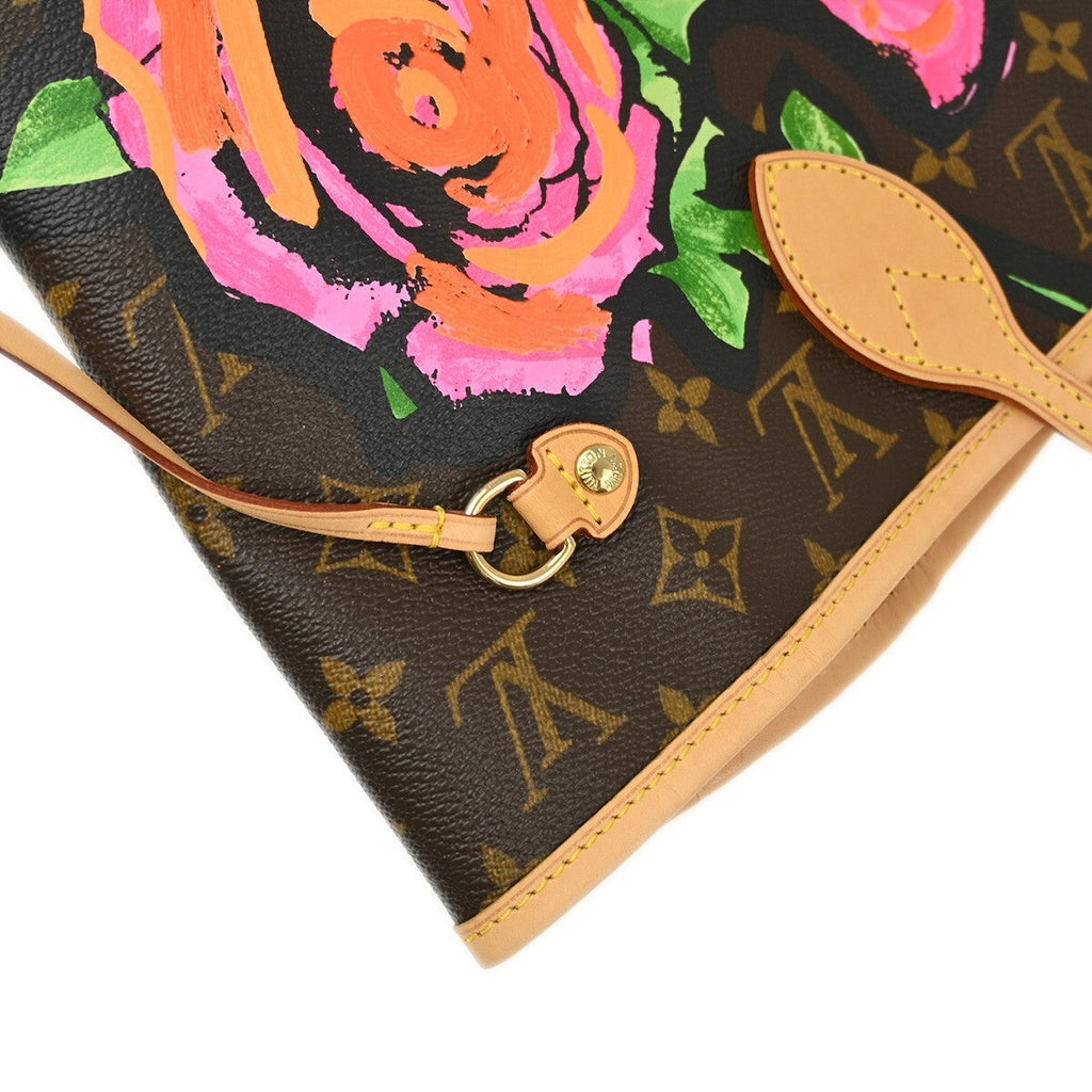 Louis Vuitton Neverfull Nm Tote Limited Edition Printed Canvas Brown Canvas Tote Bag Bag (Pre-Owned)