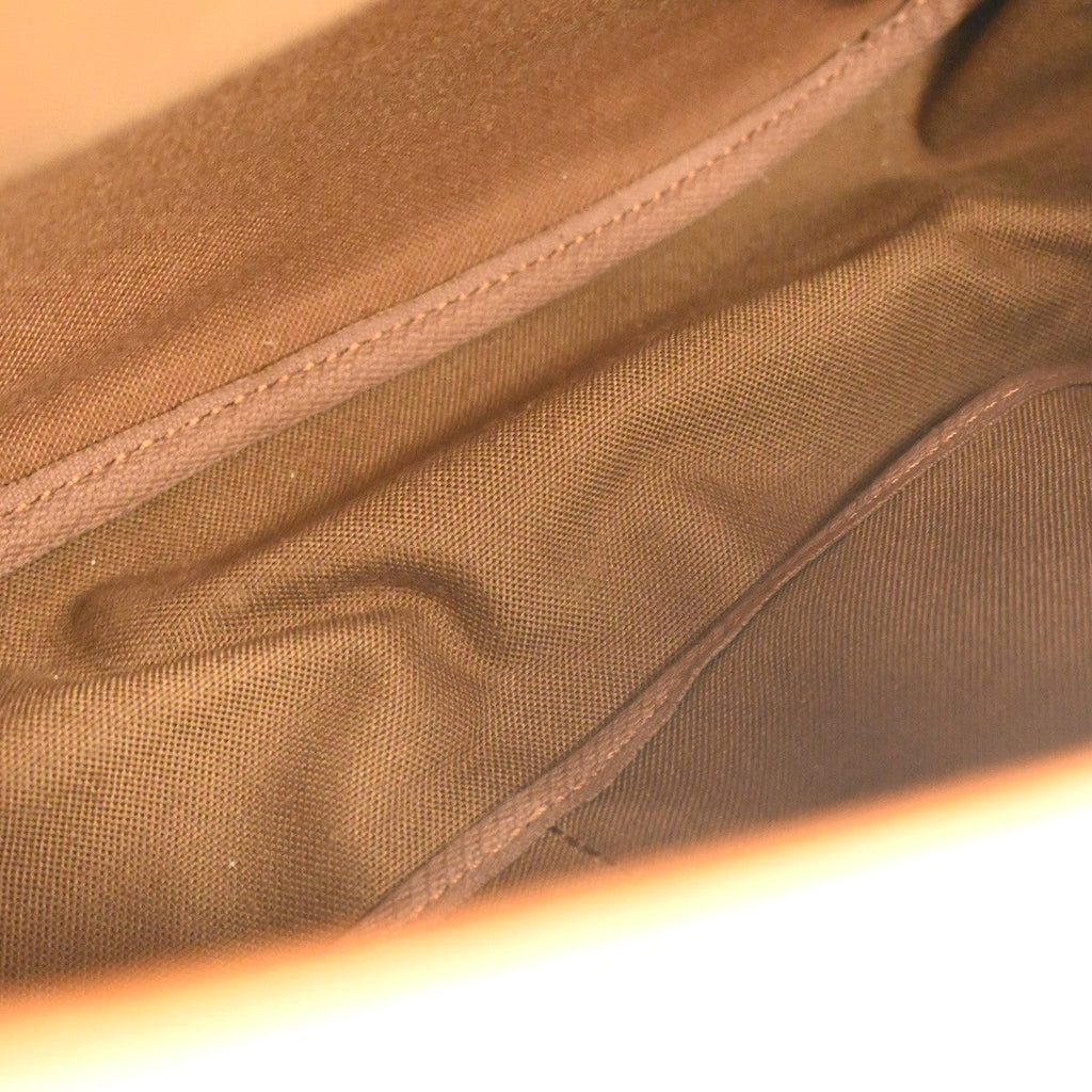 Louis Vuitton Saumur Handbag Monogram Canvas Brown Canvas Shoulder Bag Bag (Pre-Owned)