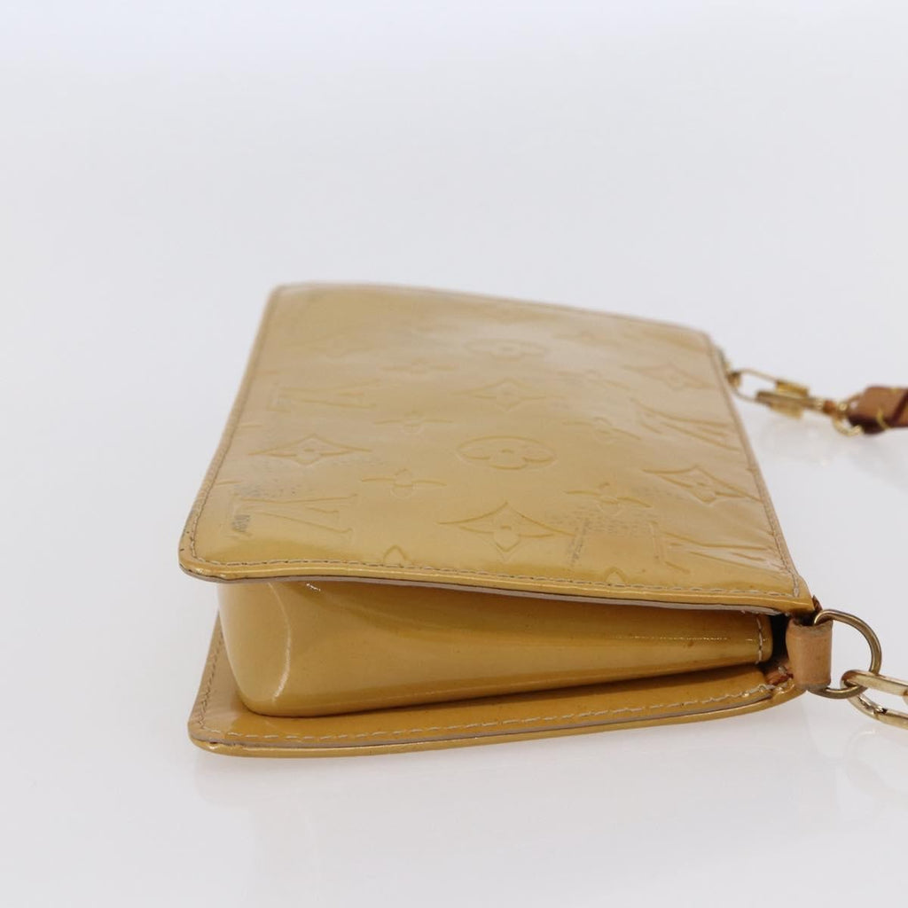 Louis Vuitton Lexington Pochette Monogram Vernis Beige Patent_Leather Clutche & Pouche Bag (Pre-Owned)