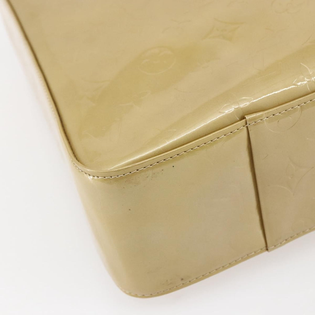 Louis Vuitton Columbus Handbag Monogram Vernis Beige Patent_Leather Tote Bag Bag (Pre-Owned)