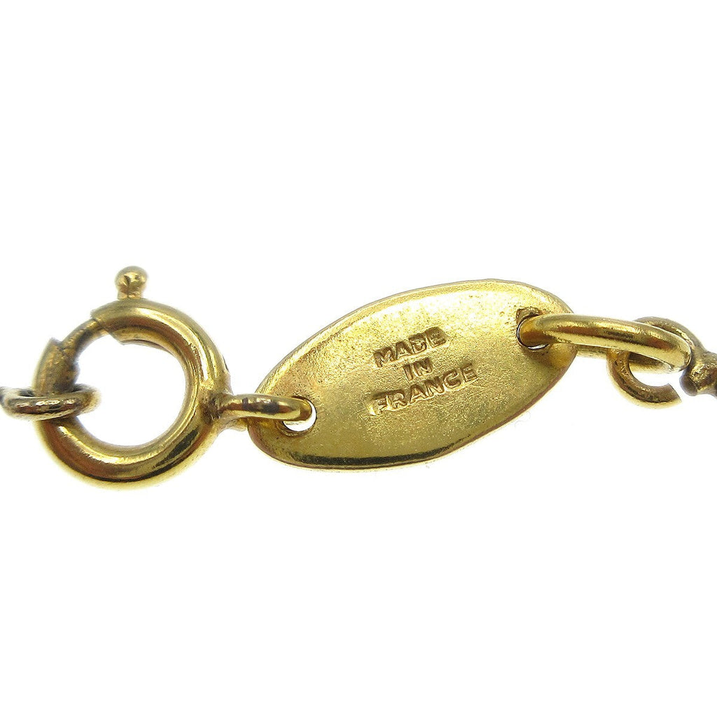 Chanel Cc Pendant Necklace Metal Gold Gold_Plated Necklace Jewelry (Pre-Owned)