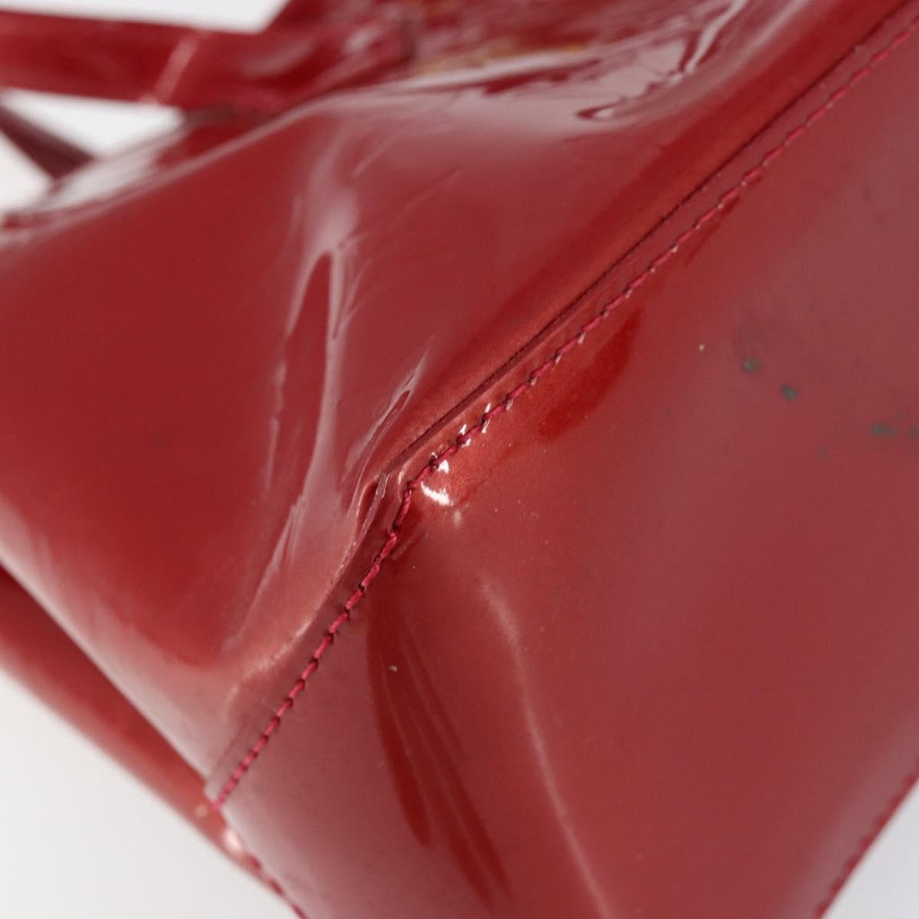 Louis Vuitton Wilshire Handbag Monogram Vernis Red Patent_Leather Handbag (Pre-Owned)
