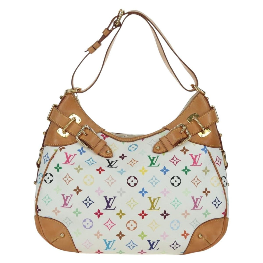 Louis Vuitton Greta Handbag Monogram Multicolor White Canvas Shoulder Bag Bag (Pre-Owned)