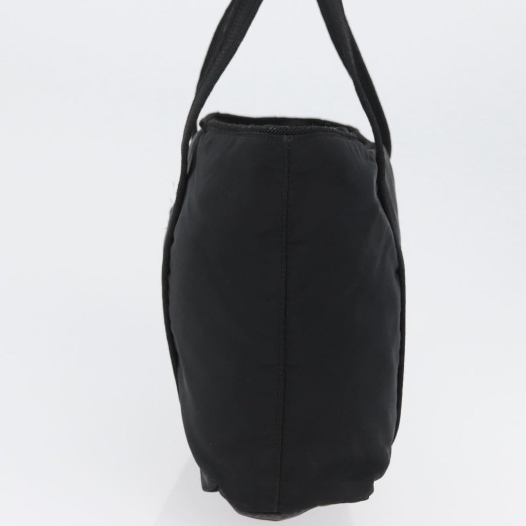 Prada Vintage Zip Tote Tessuto Black Nylon Tote Bag Bag (Pre-Owned)