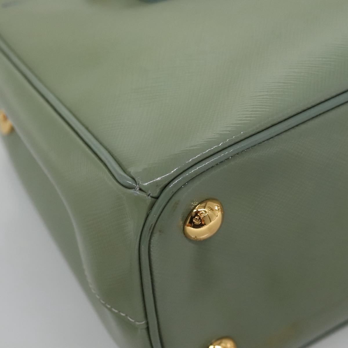 Prada Double Zip Lux Tote Saffiano Leather Gold Leather Handbag (Pre-Owned)