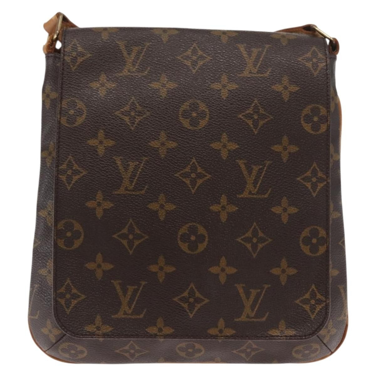 Louis Vuitton Musette Salsa Handbag Monogram Canvas Brown Canvas Shoulder Bag Bag (Pre-Owned)