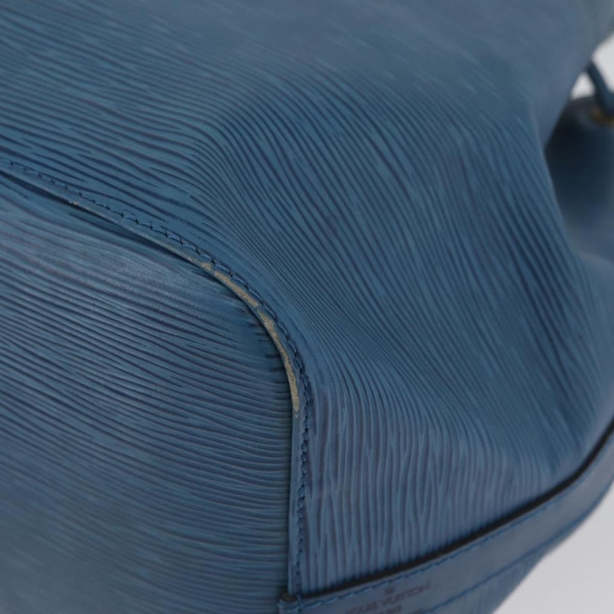 Louis Vuitton Petit Noe Handbag Epi Leather Blue Leather Shoulder Bag Bag (Pre-Owned)