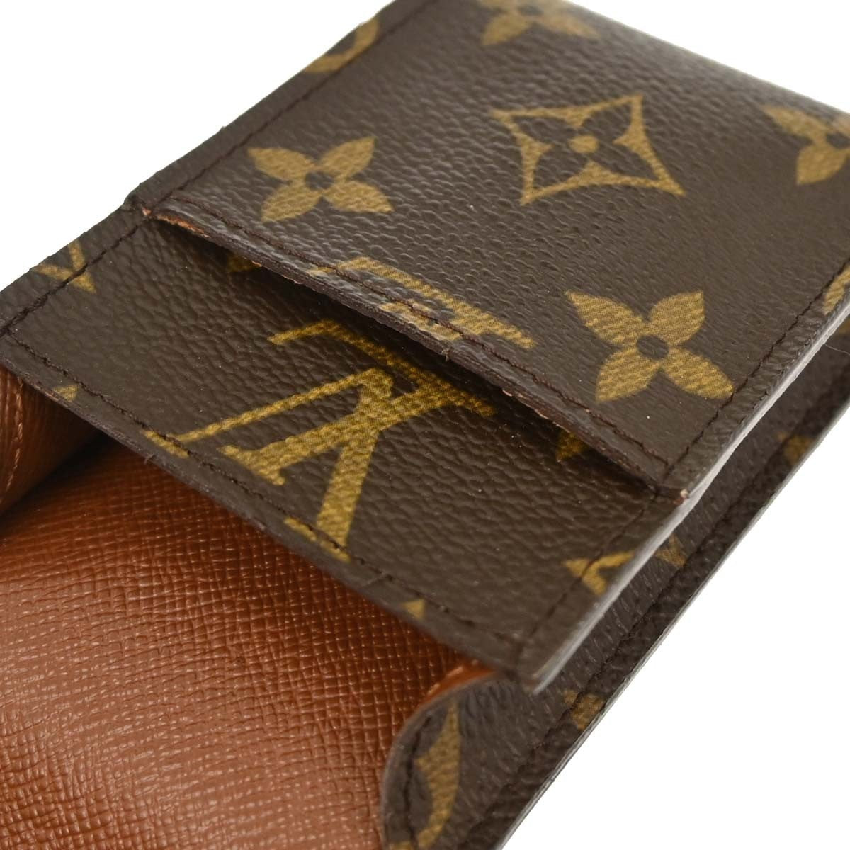 Louis Vuitton Etui Cigarette Case Monogram Canvas Brown Canvas Wallets Accessory (Pre-Owned)
